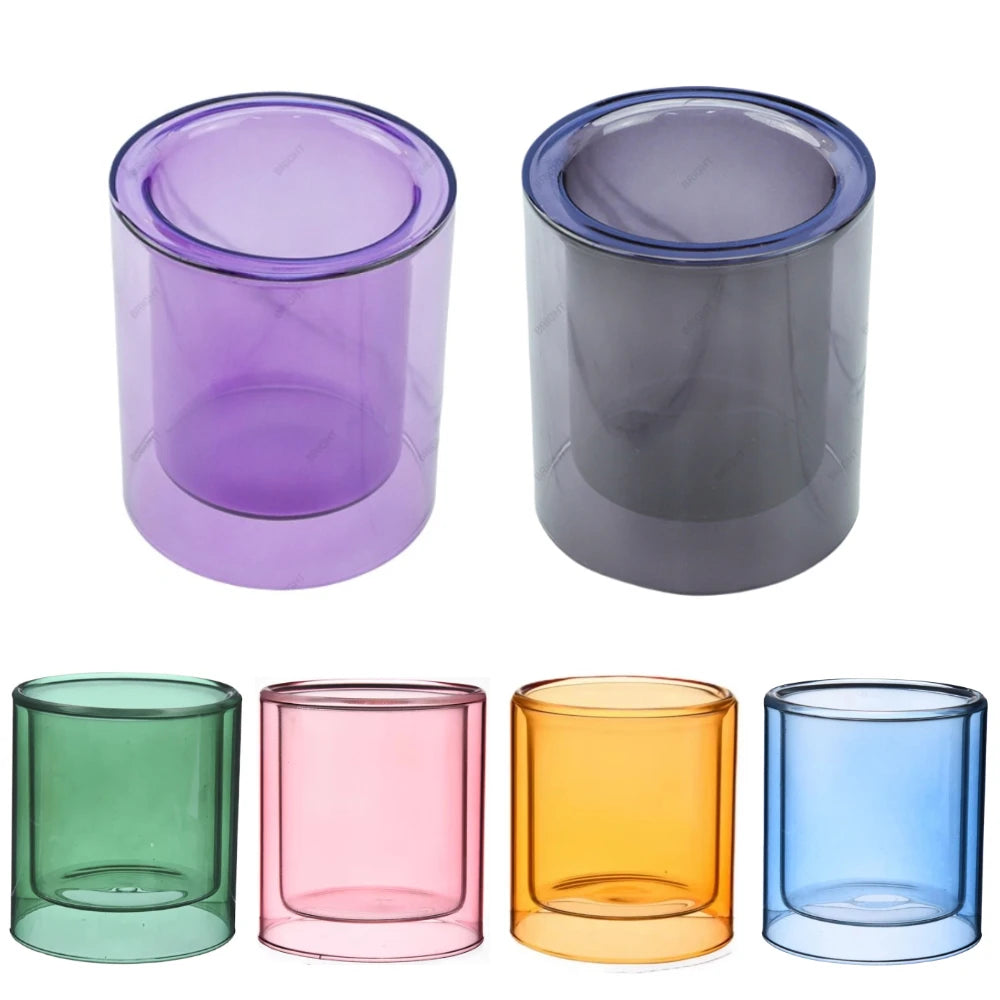Clear Glass Candles Cup