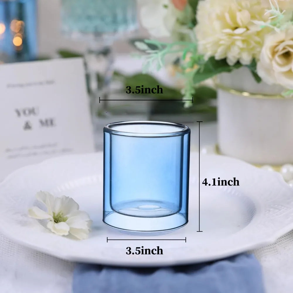 Clear Glass Candles Cup