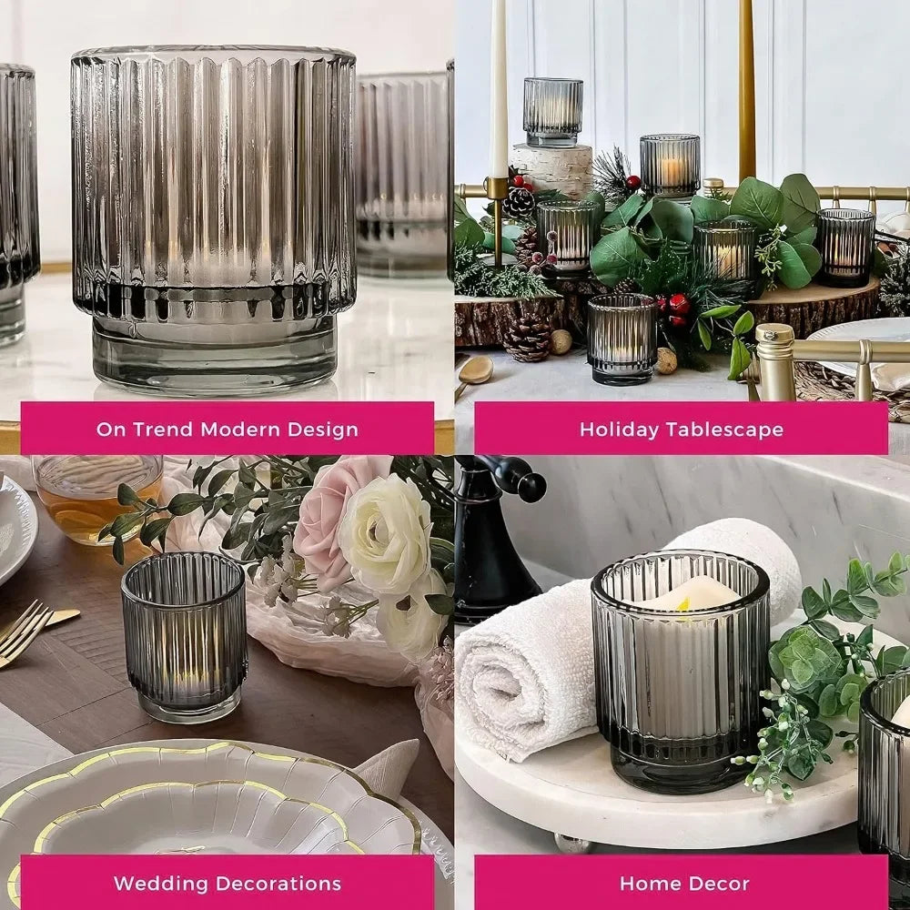 Glass Tealight & Votive Candle Holders