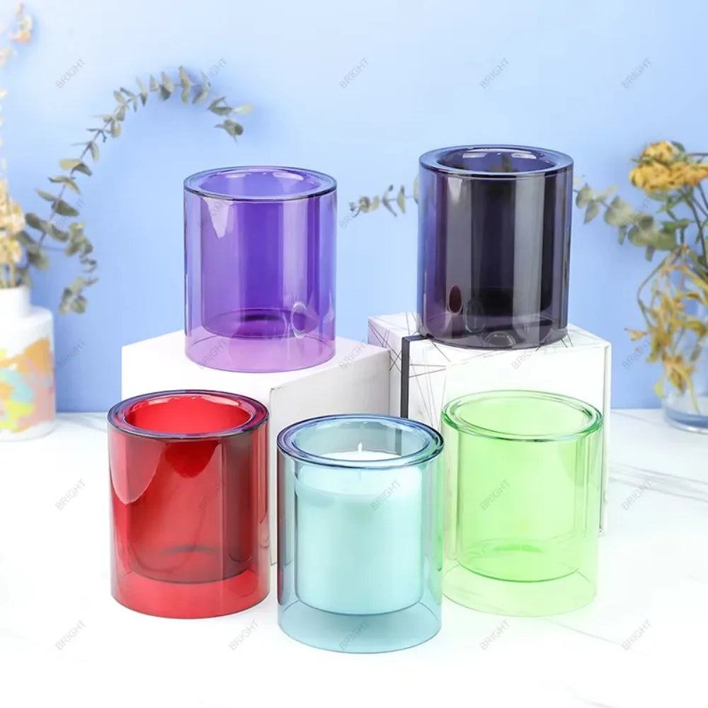Clear Glass Candles Cup