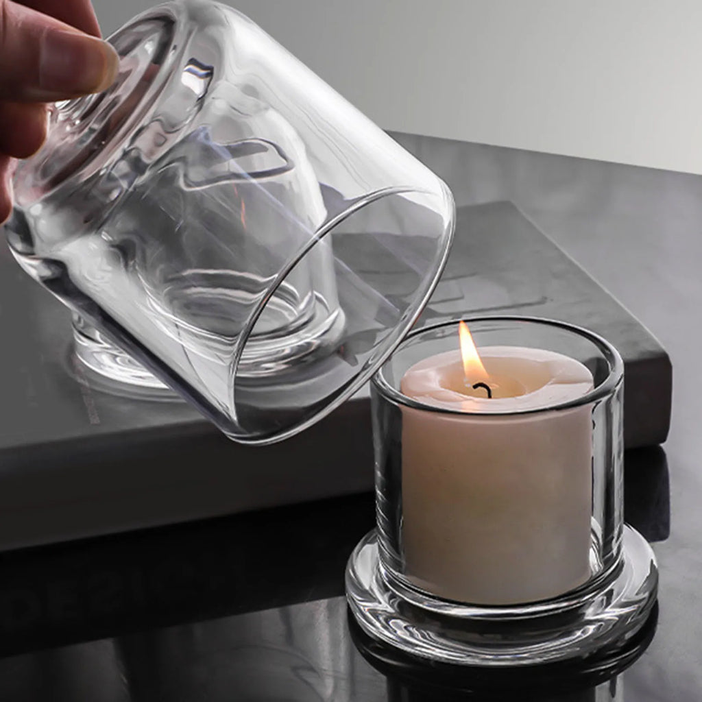 Glass Candle Holder