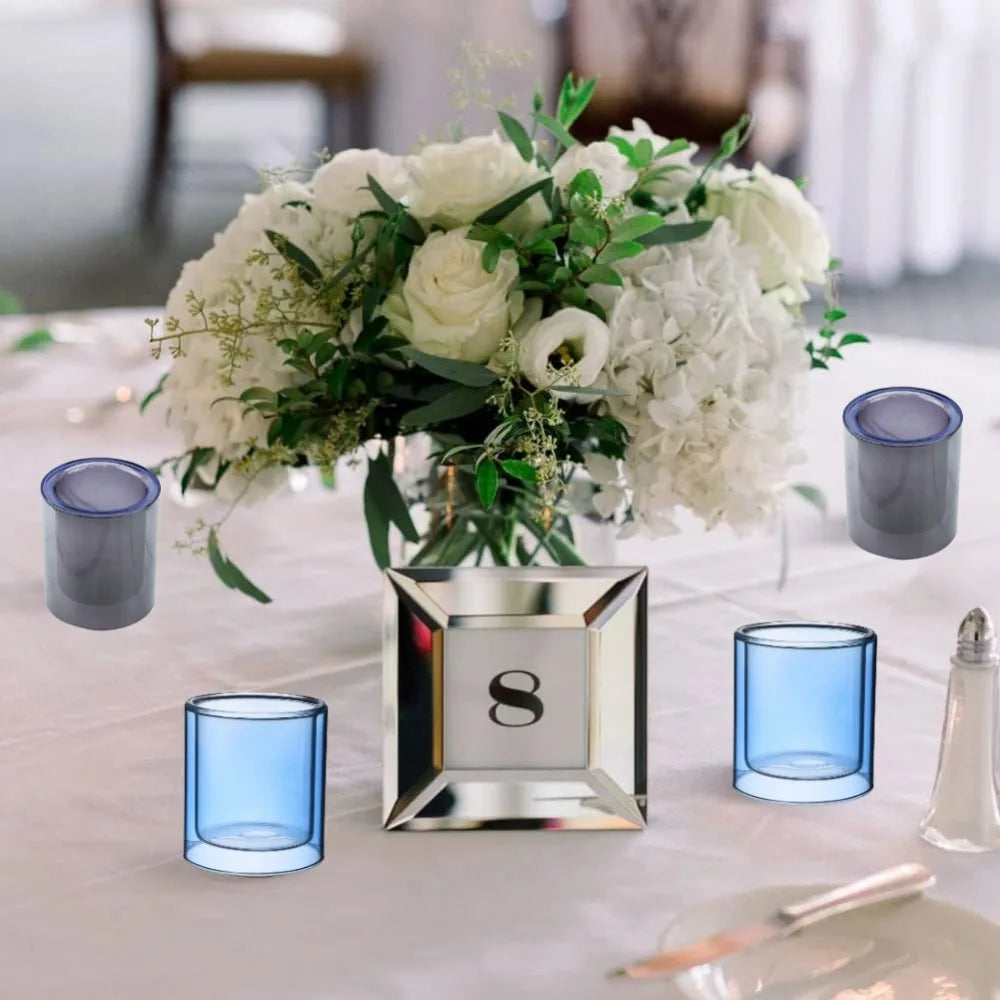 Clear Glass Candles Cup